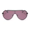 IMANI - BLACK + AUBERGINE W SILVER FLASH SUNGLASSES sold by Diff Eyewear