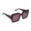 CHARISE - AUBERGINE + AUBERGINE W SILVER FLASH SUNGLASSES sold by Diff Eyewear