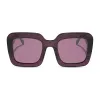 CHARISE - AUBERGINE + AUBERGINE W SILVER FLASH SUNGLASSES sold by Diff Eyewear