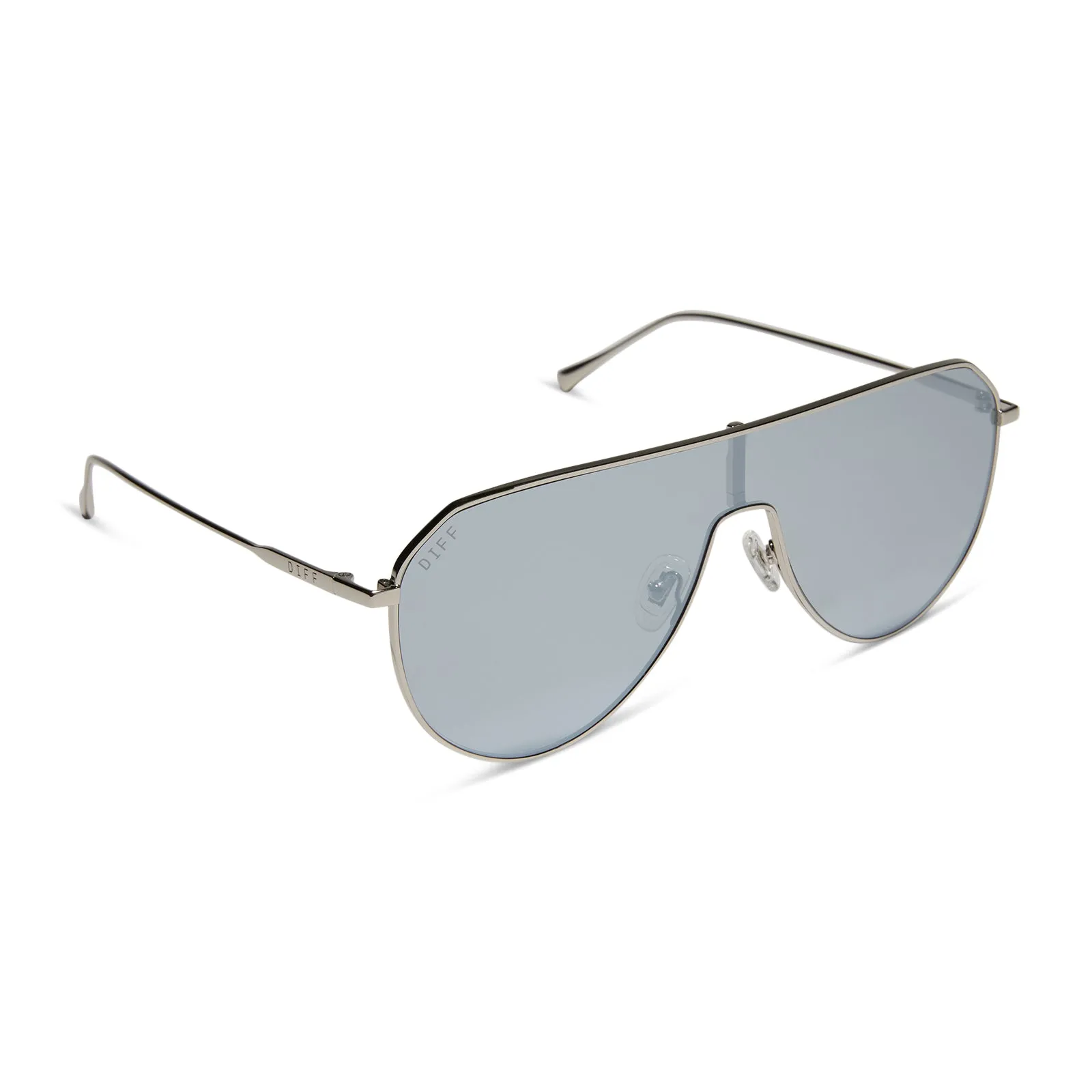 DASH SHIELD - SILVER + SILVER MIRROR SUNGLASSES sold by Diff Eyewear product image thumbnail 2