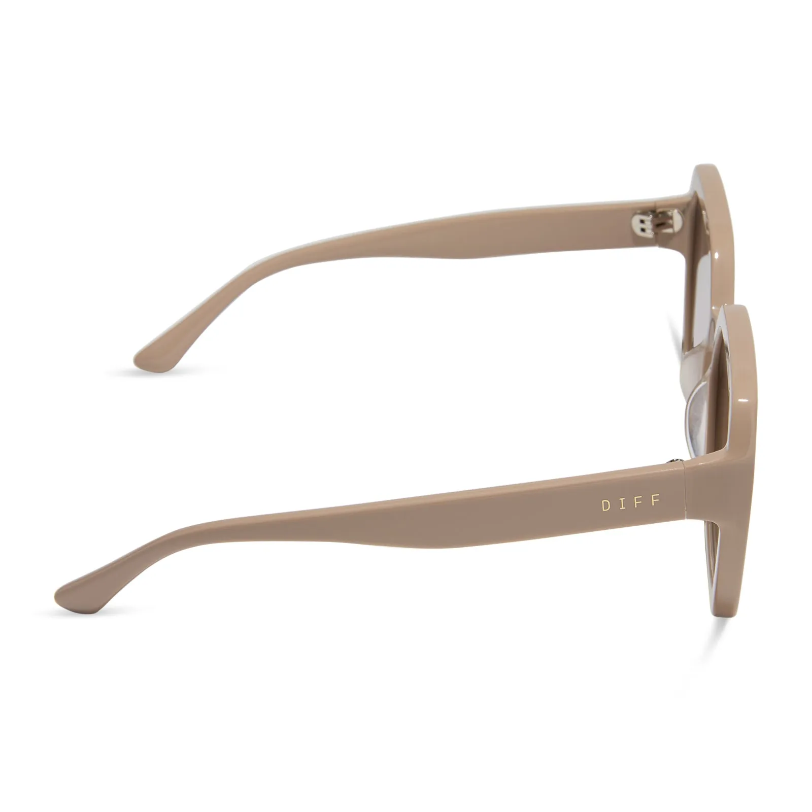 SLOANE - ALMOND + BROWN GRADIENT SUNGLASSES sold by Diff Eyewear product image thumbnail 3
