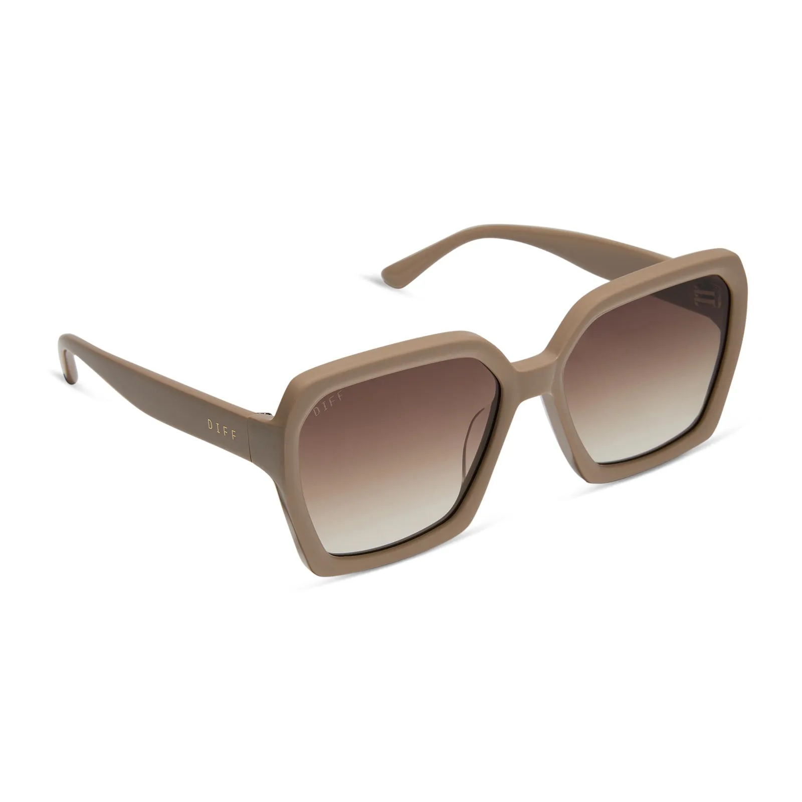 SLOANE - ALMOND + BROWN GRADIENT SUNGLASSES sold by Diff Eyewear product image thumbnail 2