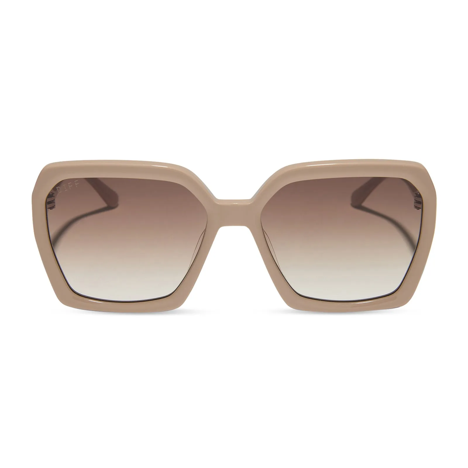 SLOANE - ALMOND + BROWN GRADIENT SUNGLASSES sold by Diff Eyewear