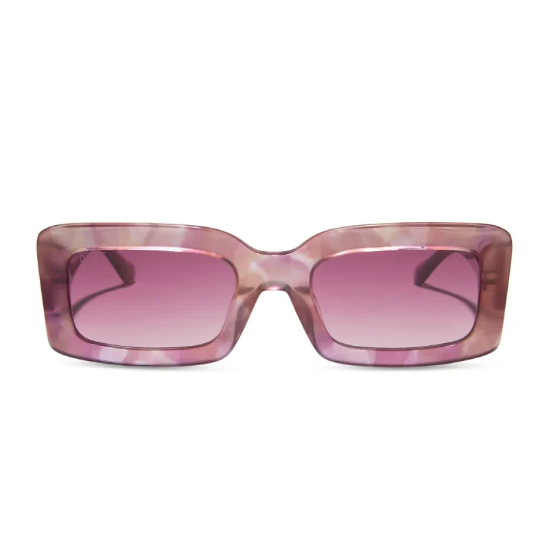 INDY - FLEUR + WINE GRADIENT SUNGLASSES sold by Diff Eyewear