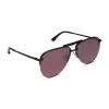 TAHOE - MATTE BLACK + BLACK TEMPLE TIPS + AUBERGINE + SILVER FLASH SUNGLASSES sold by Diff Eyewear