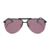 TAHOE - MATTE BLACK + BLACK TEMPLE TIPS + AUBERGINE + SILVER FLASH SUNGLASSES sold by Diff Eyewear
