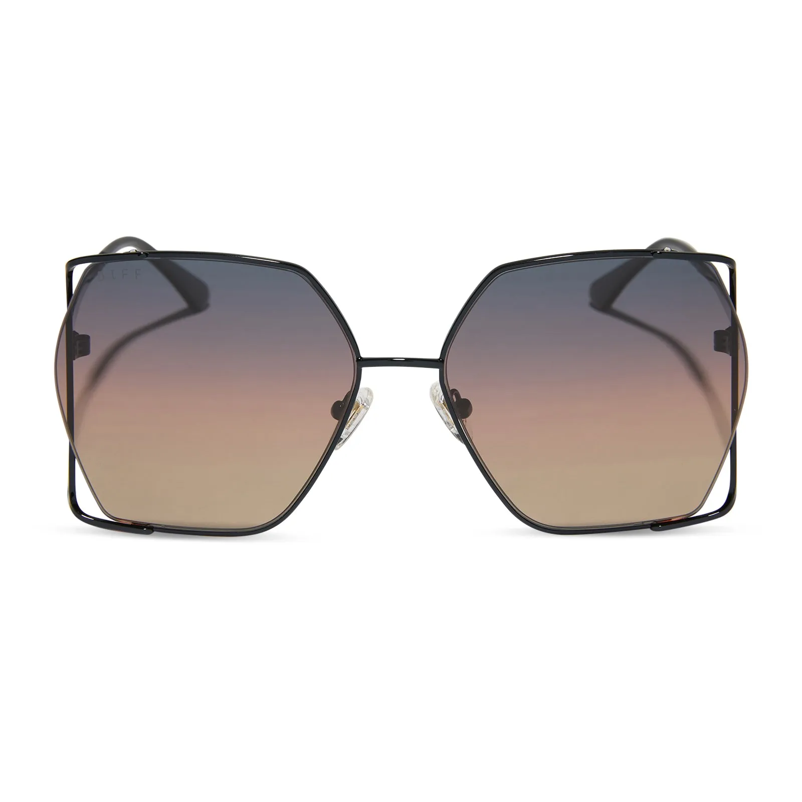 DONNA IV - BLACK + TWILIGHT GRADIENT + POLARIZED SUNGLASSES sold by Diff Eyewear