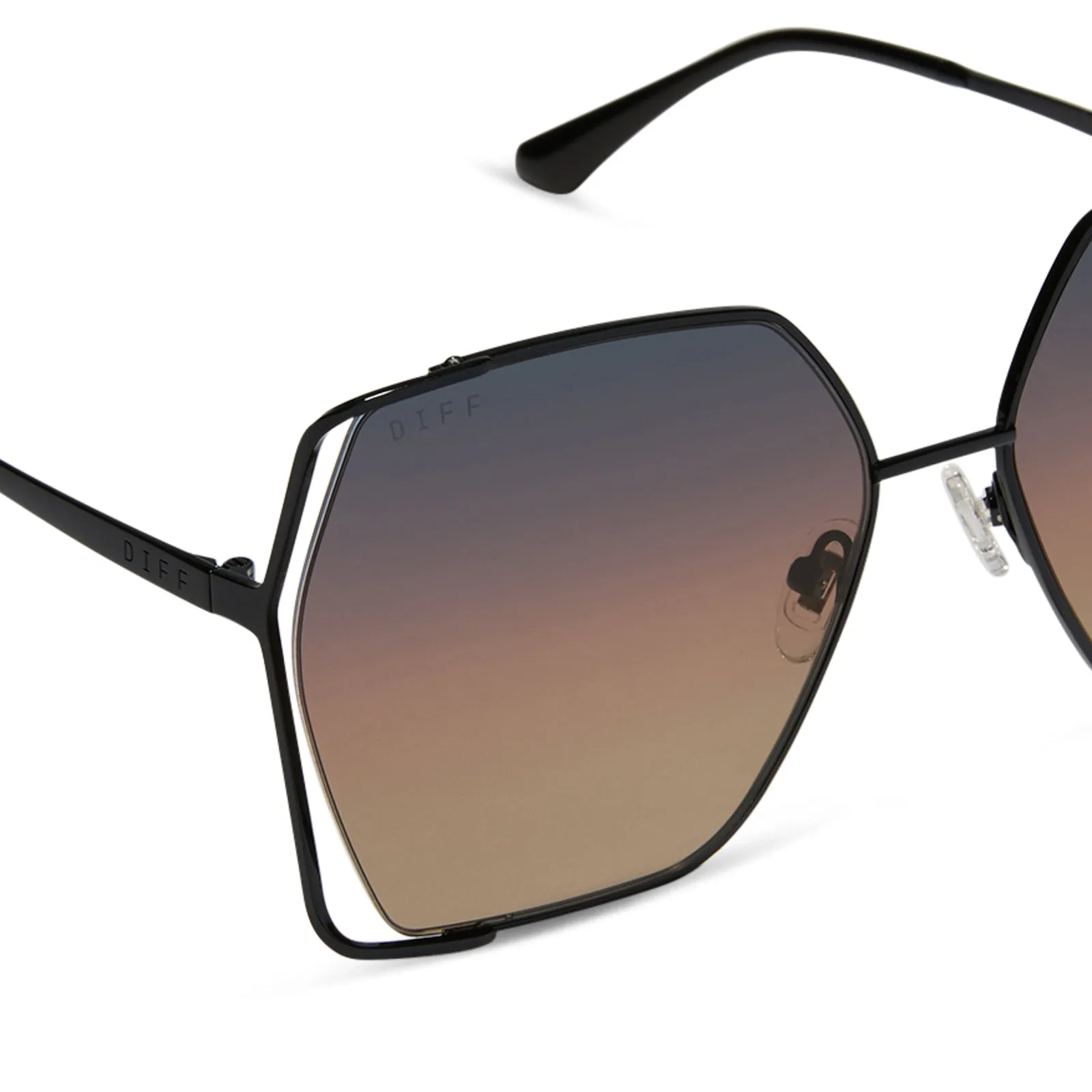 DONNA IV - BLACK + TWILIGHT GRADIENT + POLARIZED SUNGLASSES sold by Diff Eyewear product image thumbnail 4