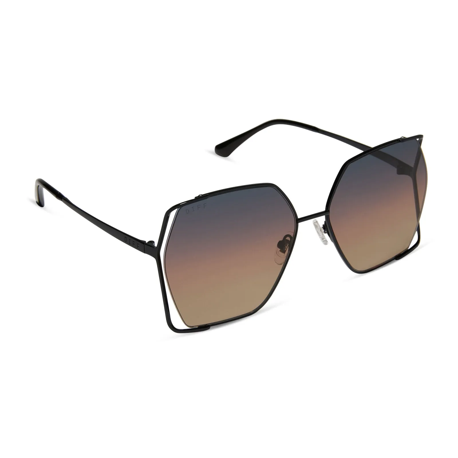 DONNA IV - BLACK + TWILIGHT GRADIENT + POLARIZED SUNGLASSES sold by Diff Eyewear product image thumbnail 2
