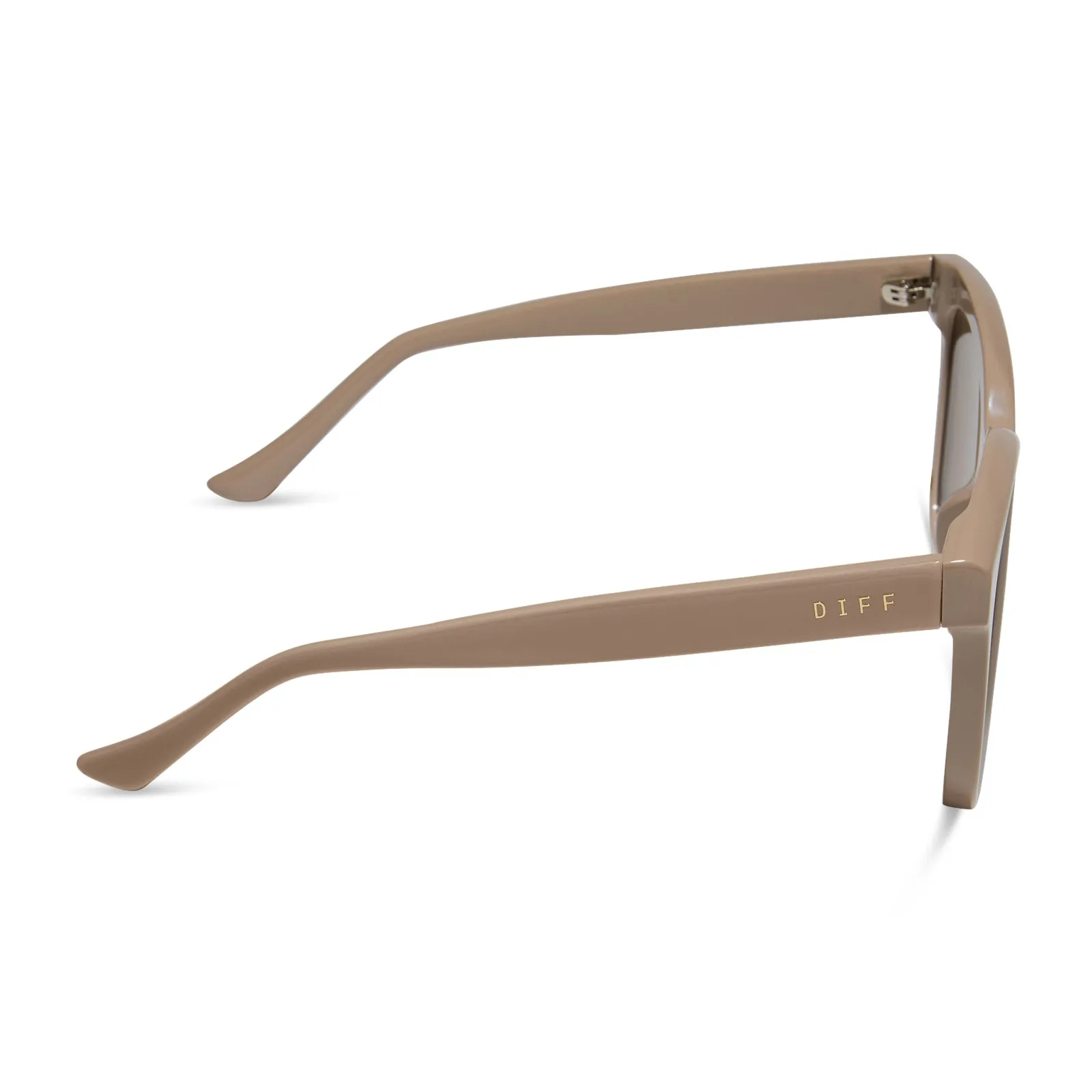 MEREDITH - ALMOND + SILVER FLASH + POLARIZED SUNGLASSES sold by Diff Eyewear product image thumbnail 3