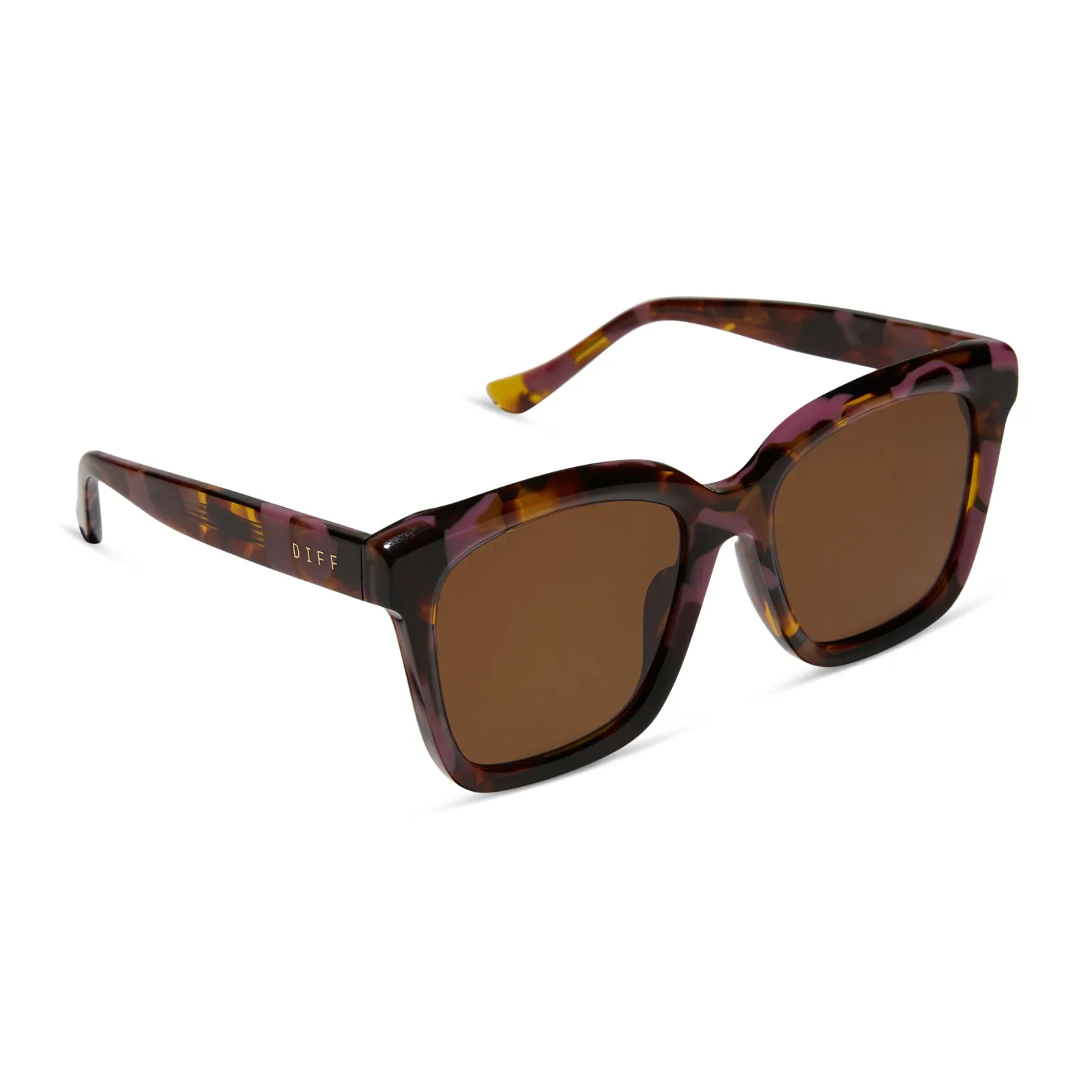 MEREDITH - TORINO TORTOISE + BROWN SUNGLASSES sold by Diff Eyewear product image thumbnail 2