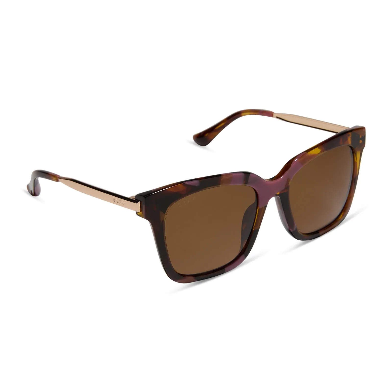 BELLA - TORINO TORTOISE + BROWN + POLARIZED SUNGLASSES sold by Diff Eyewear product image thumbnail 2