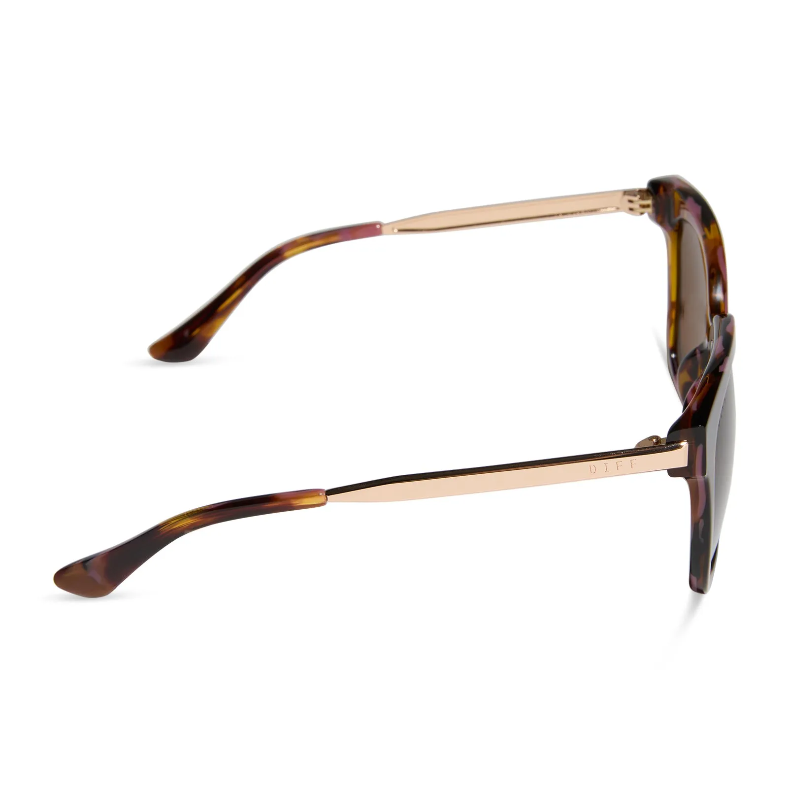 BELLA - TORINO TORTOISE + BROWN + POLARIZED SUNGLASSES sold by Diff Eyewear product image thumbnail 3