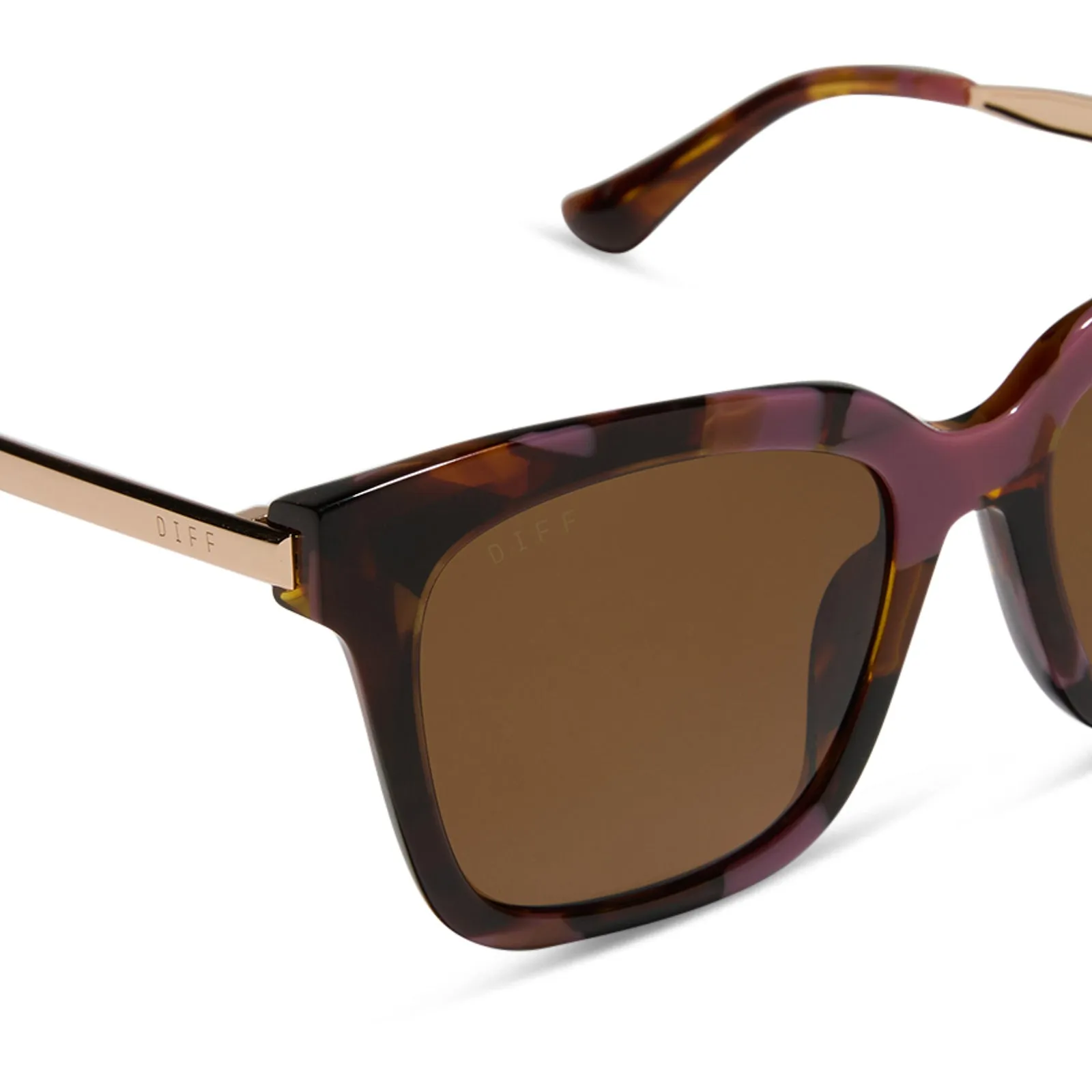BELLA - TORINO TORTOISE + BROWN + POLARIZED SUNGLASSES sold by Diff Eyewear product image thumbnail 4