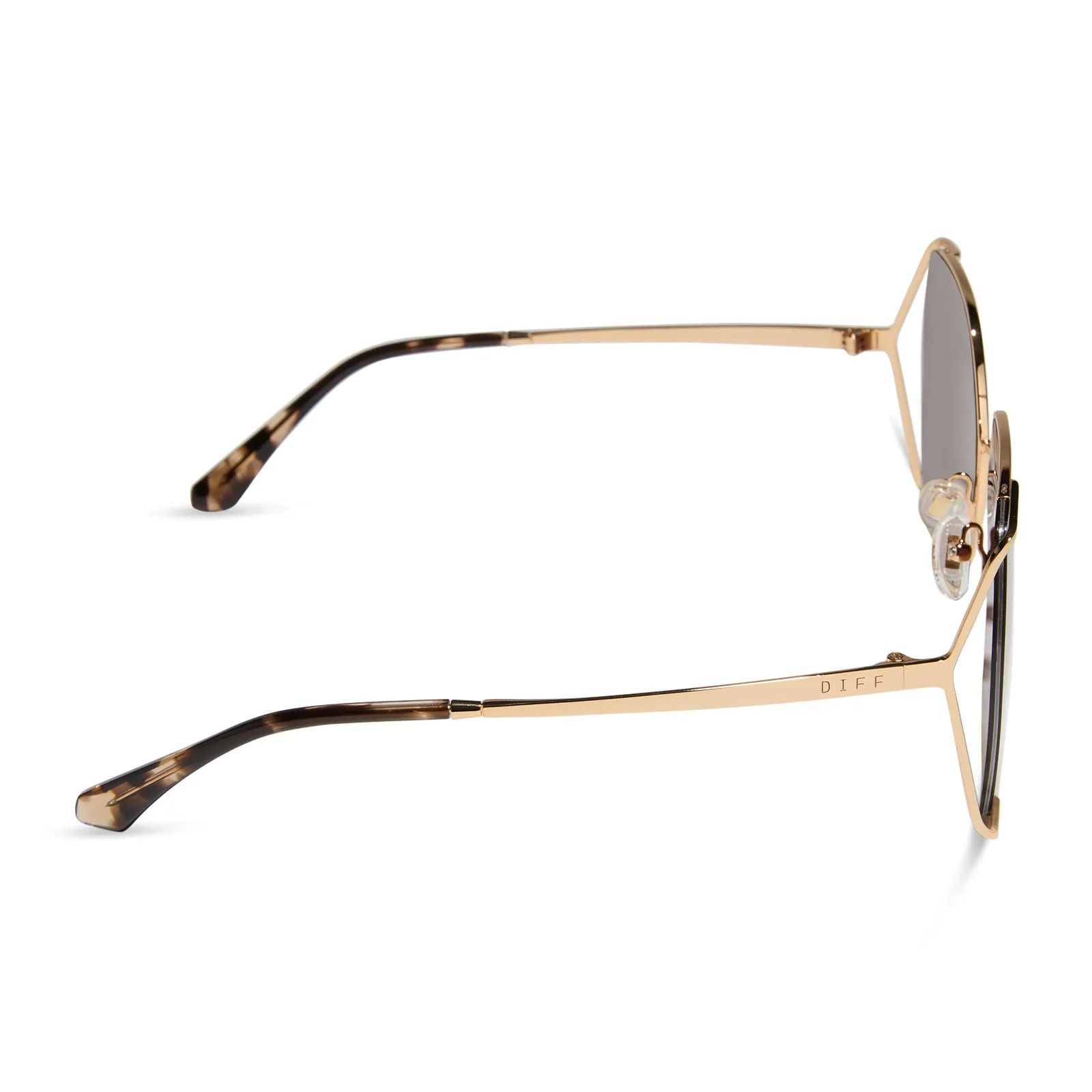 DONNA IV - GOLD + BROWN GRADIENT SUNGLASSES sold by Diff Eyewear product image thumbnail 3