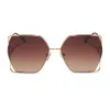 DONNA IV - GOLD + BROWN GRADIENT SUNGLASSES sold by Diff Eyewear