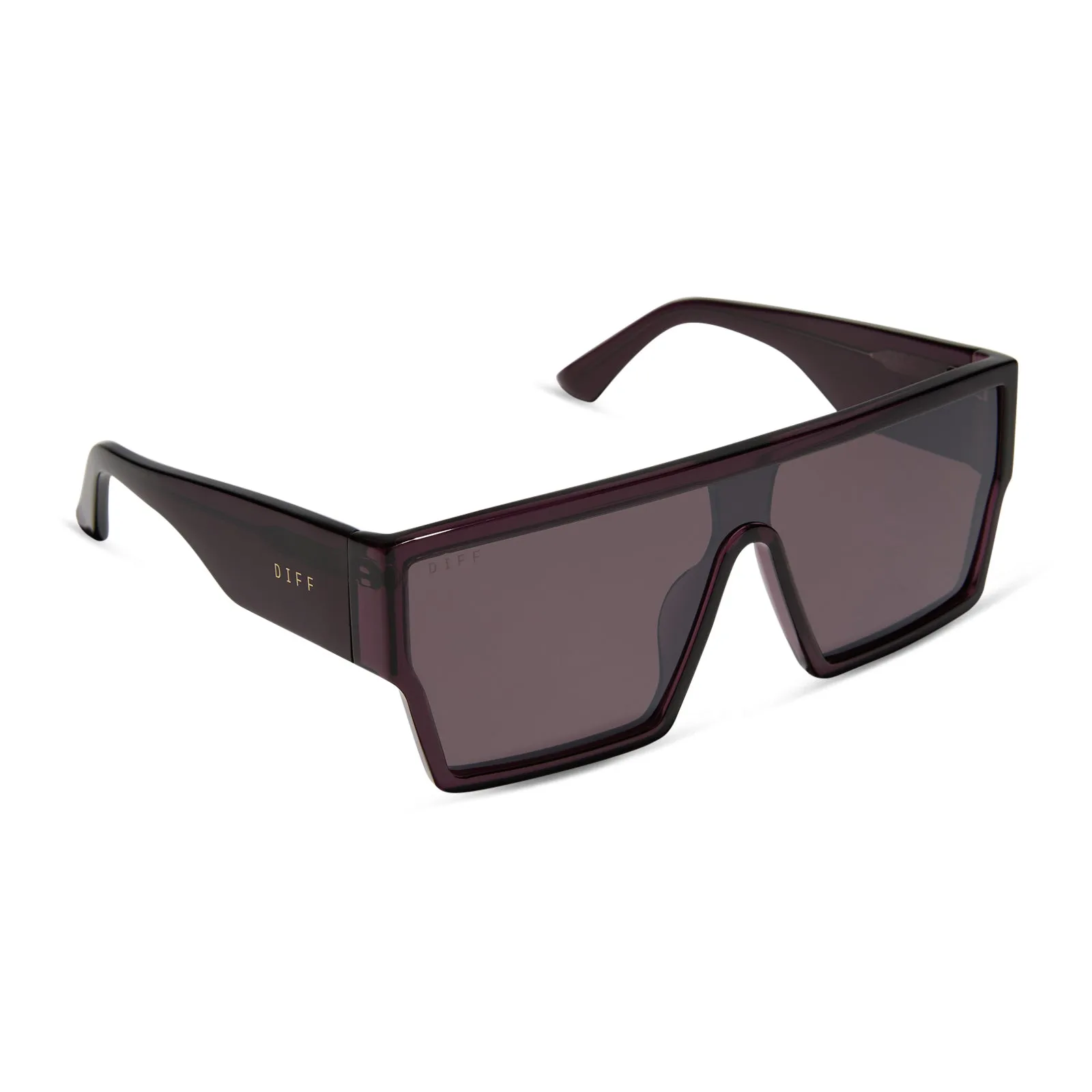 ELECTRA - AUBERGINE + AUBERGINE + SILVER FLASH SUNGLASSES sold by Diff Eyewear product image thumbnail 2