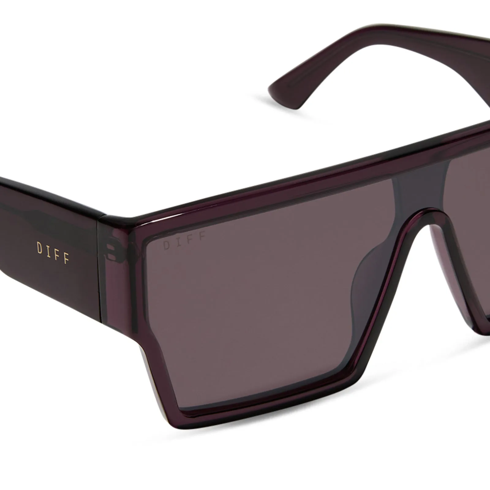 ELECTRA - AUBERGINE + AUBERGINE + SILVER FLASH SUNGLASSES sold by Diff Eyewear product image thumbnail 4