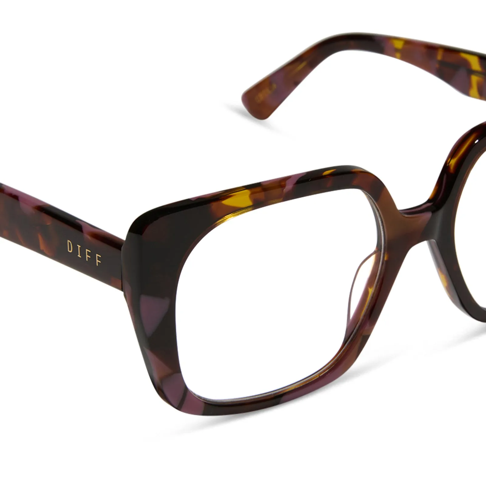 CECILIA - TORINO TORTOISE + GLASSES sold by Diff Eyewear product image thumbnail 4