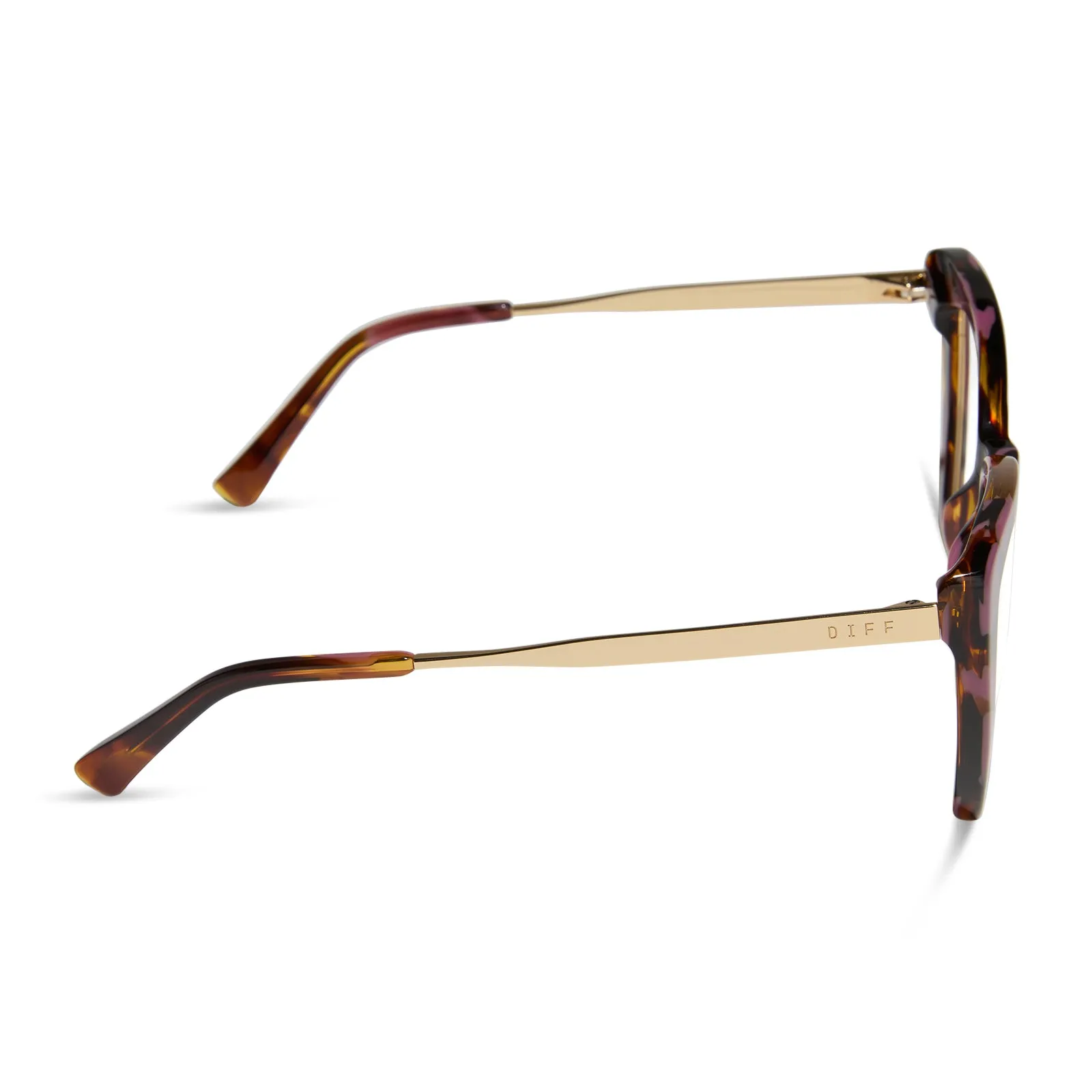 BECKY IV XS - TORINO TORTOISE + PRESCRIPTION GLASSES sold by Diff Eyewear product image thumbnail 3