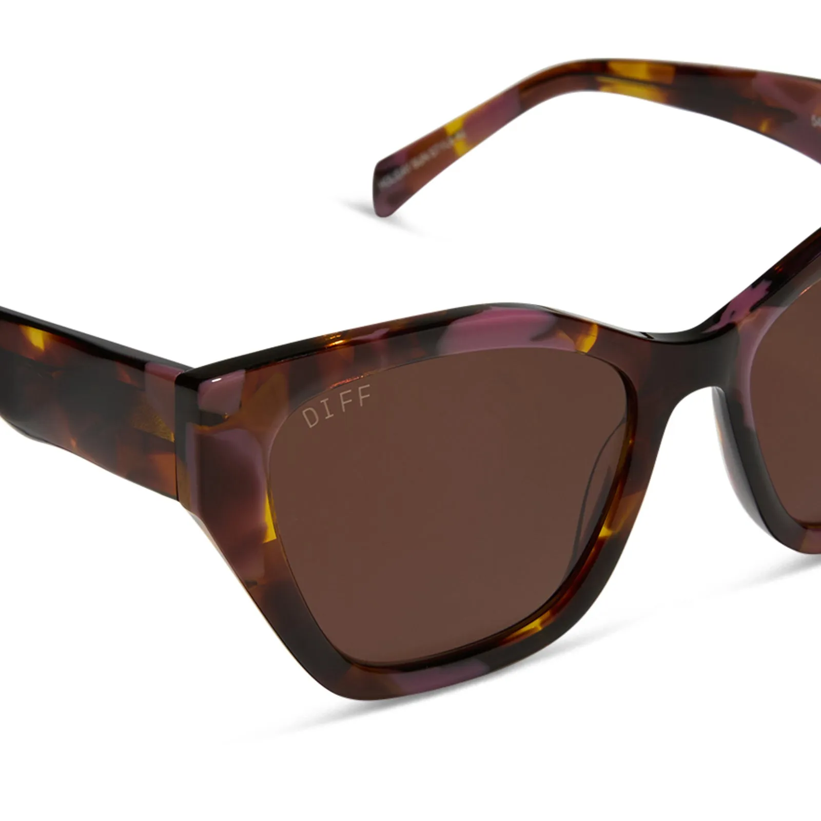 EVIE - TORINO TORTOISE + BROWN SUNGLASSES sold by Diff Eyewear product image thumbnail 4