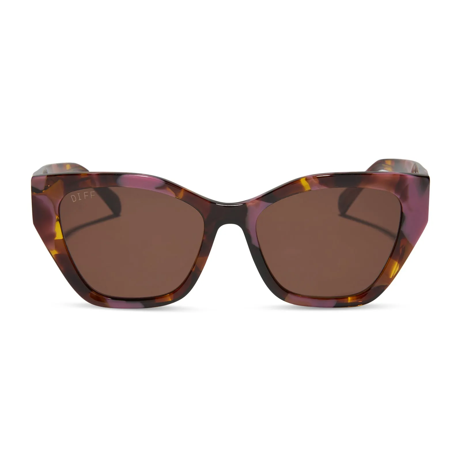 EVIE - TORINO TORTOISE + BROWN SUNGLASSES sold by Diff Eyewear