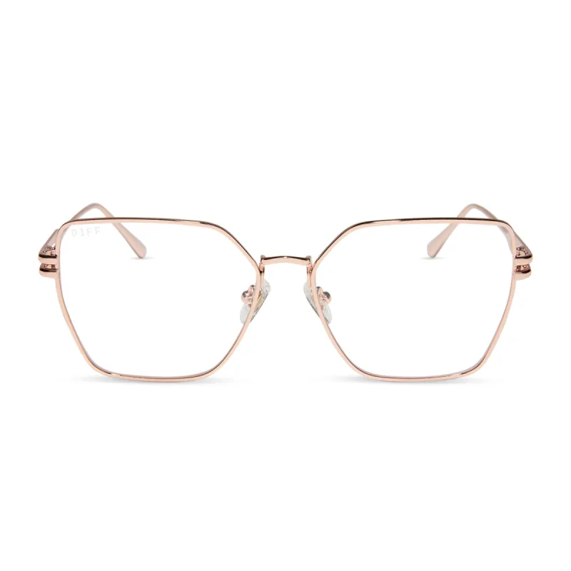 BONNIE - ROSE GOLD + PRESCRIPTION GLASSES sold by Diff Eyewear