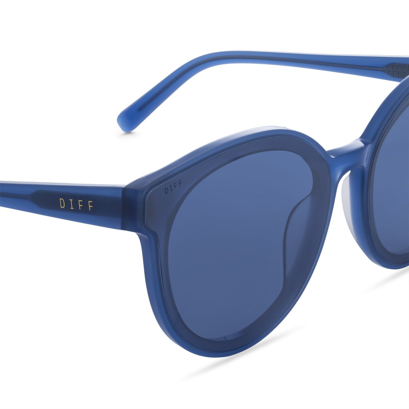 GEMMA - AEGEAN BLUE CRYSTAL + AEGEAN BLUE GRADIENT FLASH SUNGLASSES sold by Diff Eyewear product image thumbnail 2