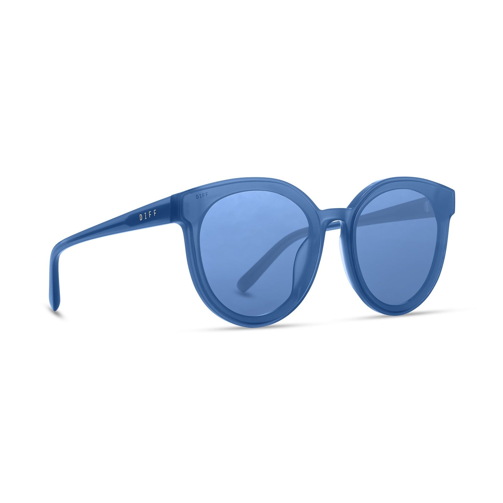 GEMMA - AEGEAN BLUE CRYSTAL + AEGEAN BLUE GRADIENT FLASH SUNGLASSES sold by Diff Eyewear product image thumbnail 4