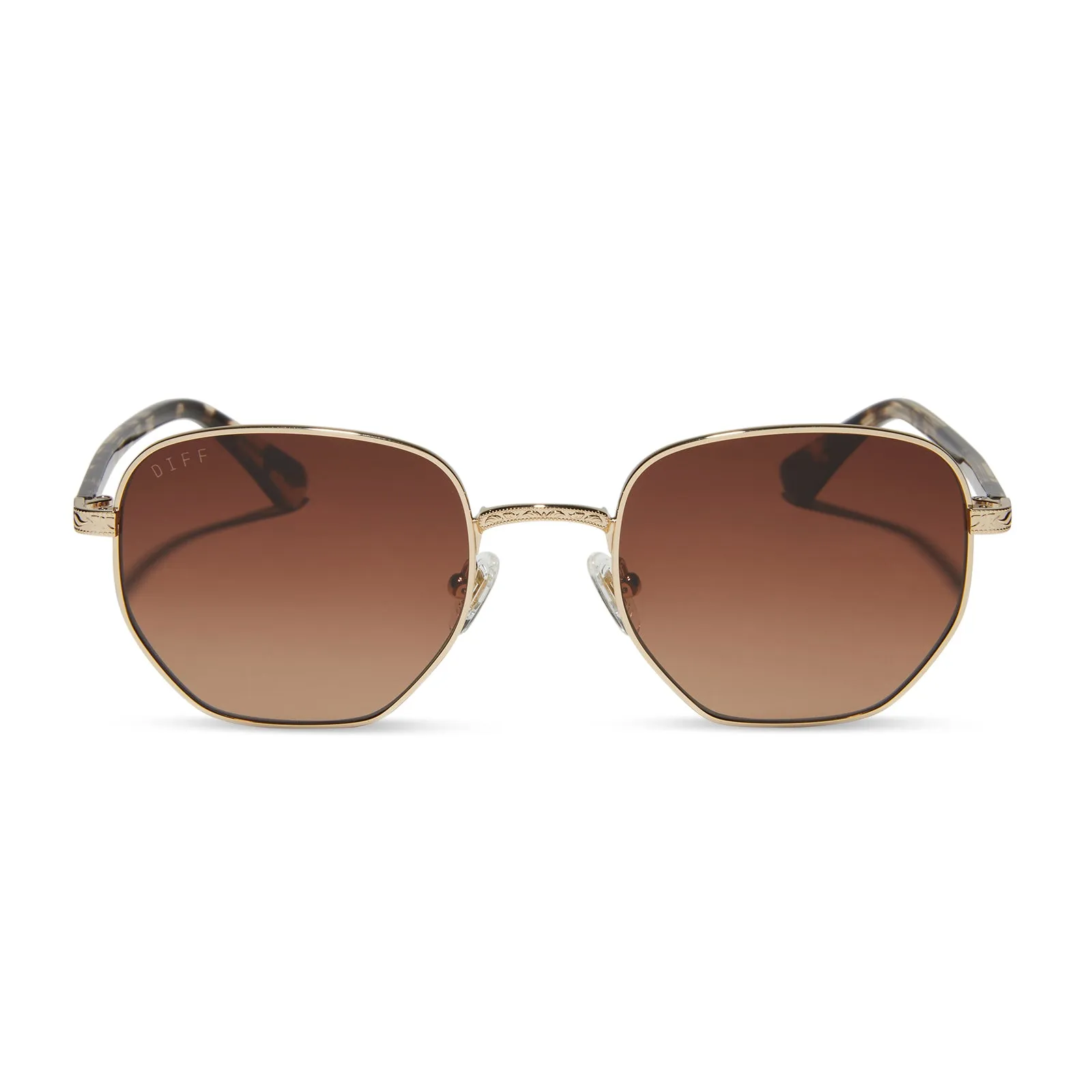 JESSIE JAMES DECKER - JJD + GOLD + BROWN GRADIENT SUNGLASSES sold by Diff Eyewear