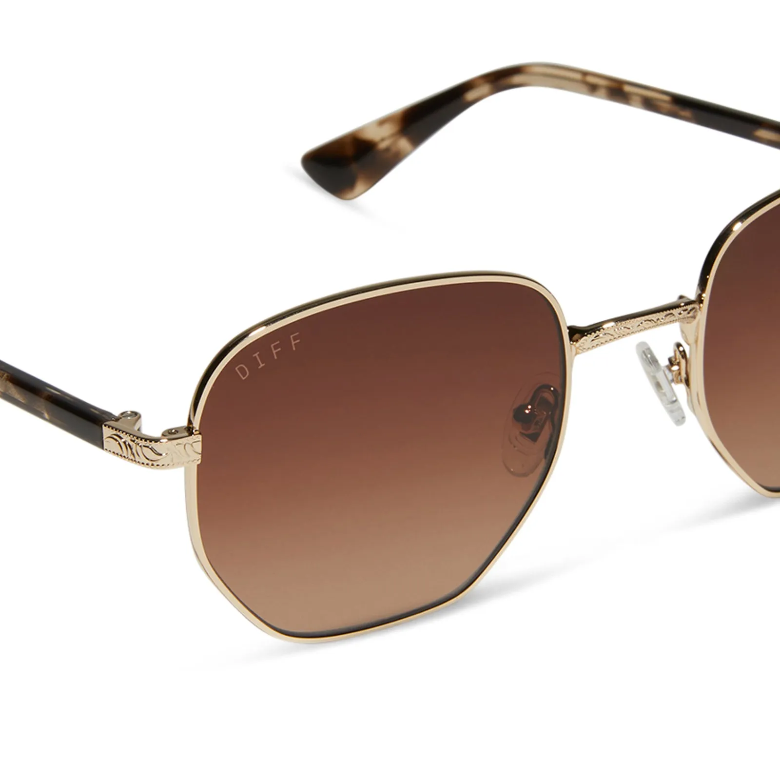 JESSIE JAMES DECKER - JJD + GOLD + BROWN GRADIENT SUNGLASSES sold by Diff Eyewear product image thumbnail 4