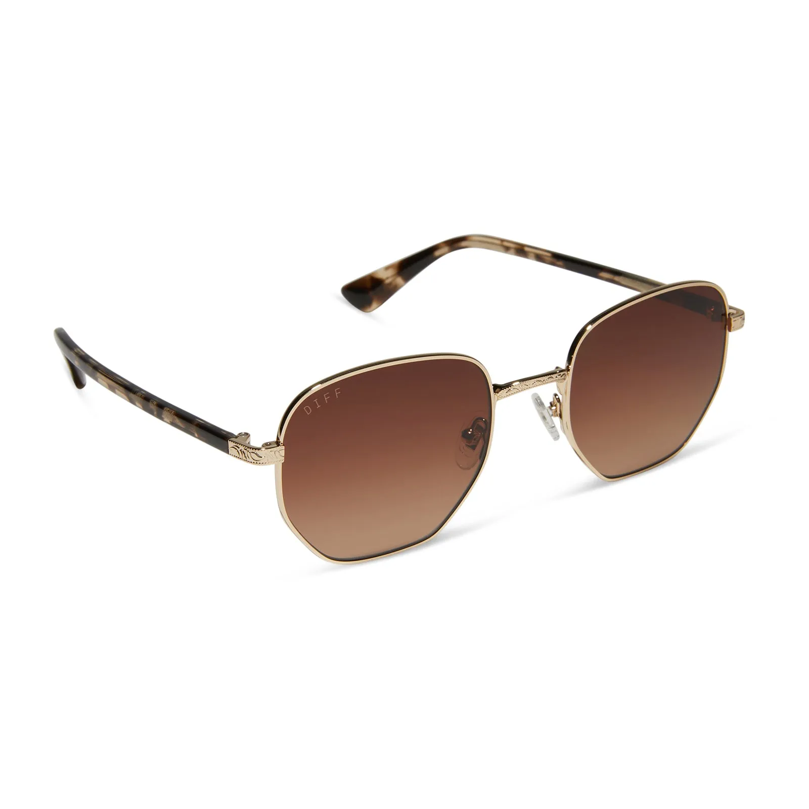 JESSIE JAMES DECKER - JJD + GOLD + BROWN GRADIENT SUNGLASSES sold by Diff Eyewear product image thumbnail 2