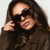 JESSIE JAMES DECKER - VIVI + BURGUNDY + GREY GRADIENT SUNGLASSES sold by Diff Eyewear
