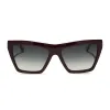 JESSIE JAMES DECKER - VIVI + BURGUNDY + GREY GRADIENT SUNGLASSES sold by Diff Eyewear