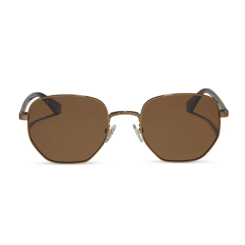 JESSIE JAMES DECKER - JJD + COPPER METAL + BROWN FLASH + POLARIZED SUNGLASSES sold by Diff Eyewear