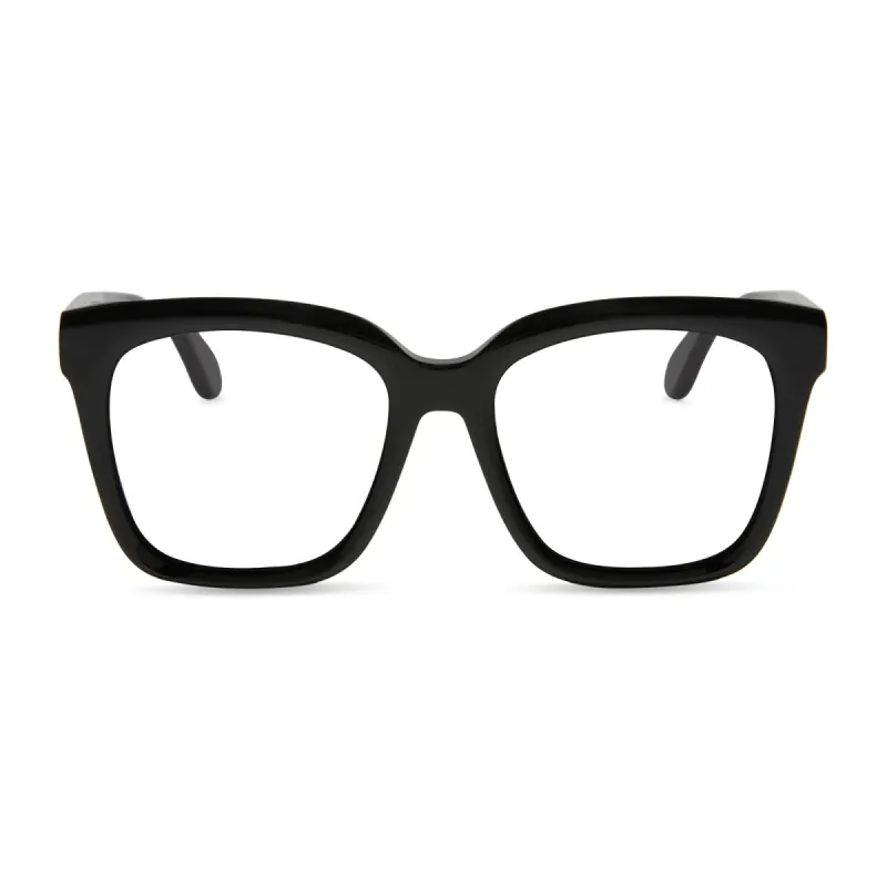 MEREDITH - BLACK + PRESCRIPTION GLASSES sold by Diff Eyewear