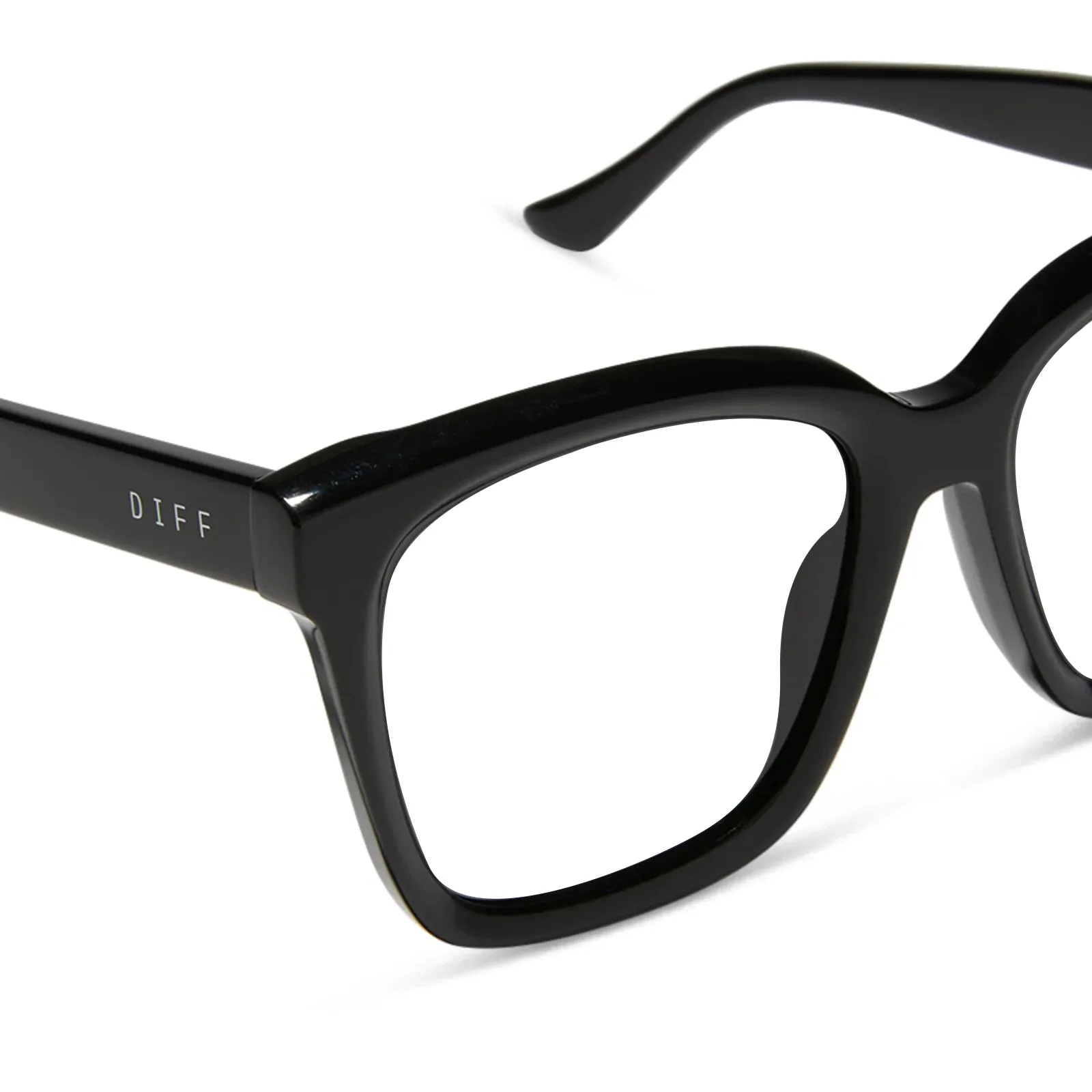 MEREDITH - BLACK + PRESCRIPTION GLASSES sold by Diff Eyewear product image thumbnail 4