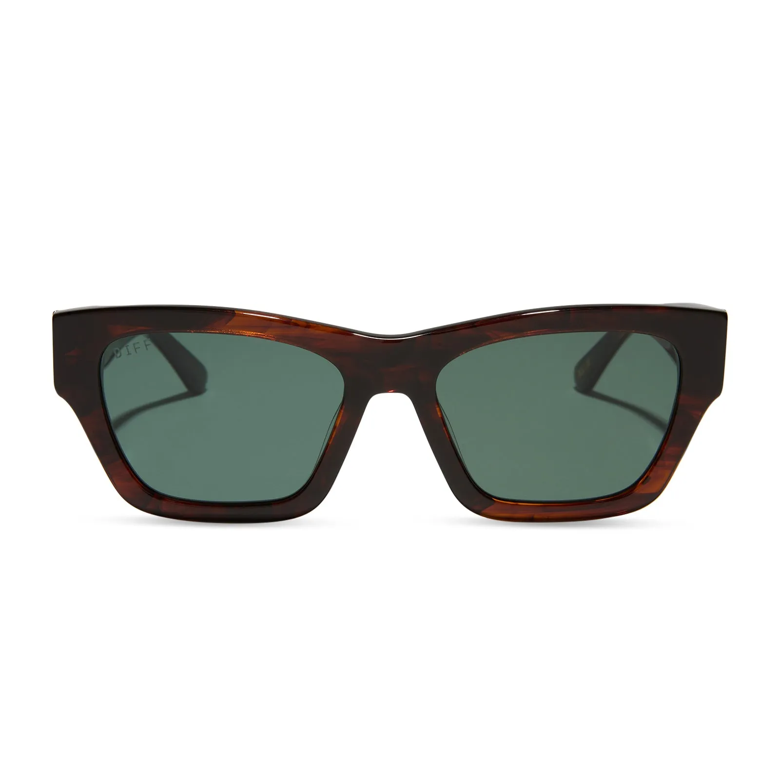 BETH II - WARM SEQUOIA TORTOISE + G15 + POLARIZED SUNGLASSES sold by Diff Eyewear
