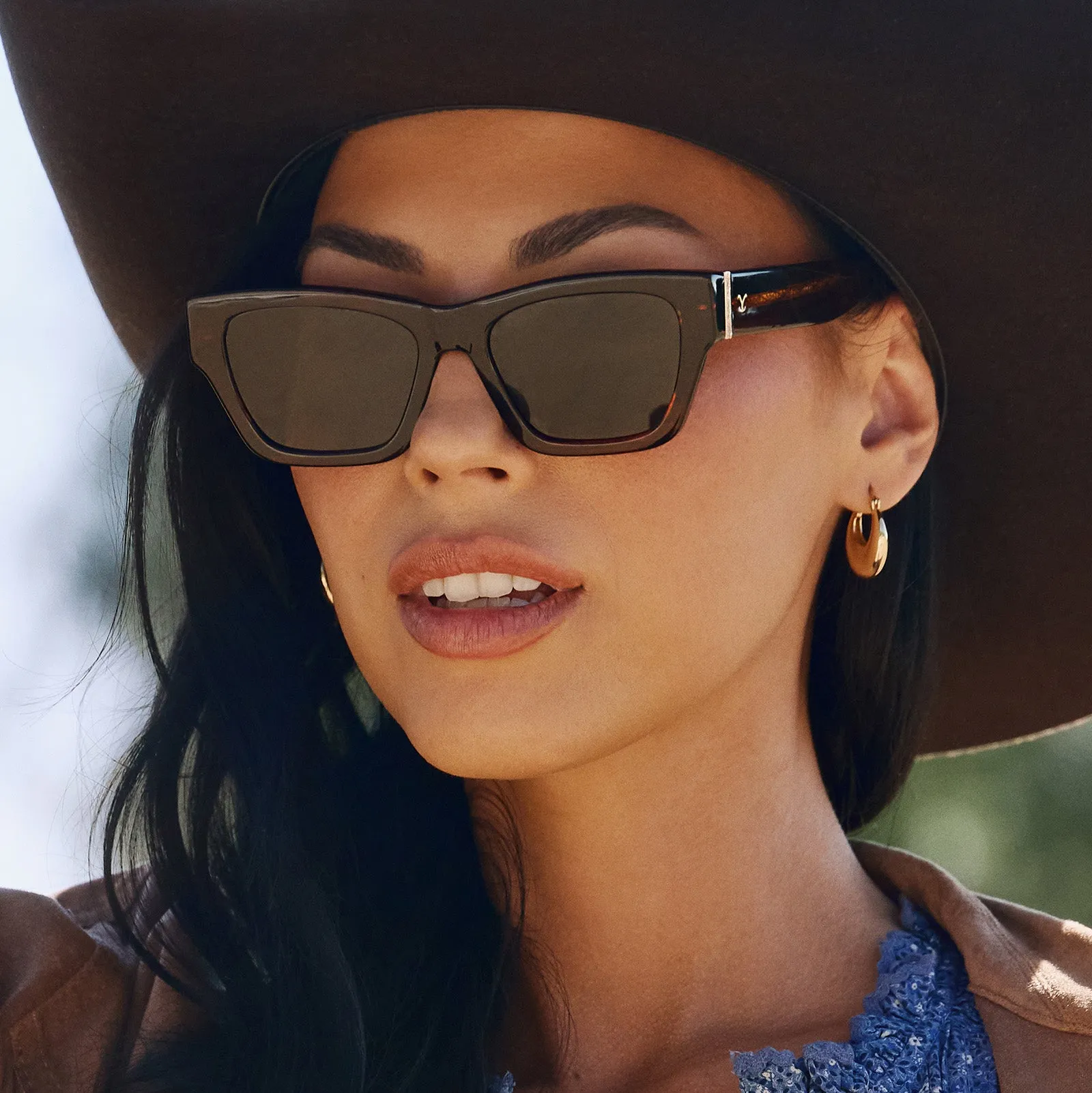 BETH II - WARM SEQUOIA TORTOISE + G15 + POLARIZED SUNGLASSES sold by Diff Eyewear product image thumbnail 5