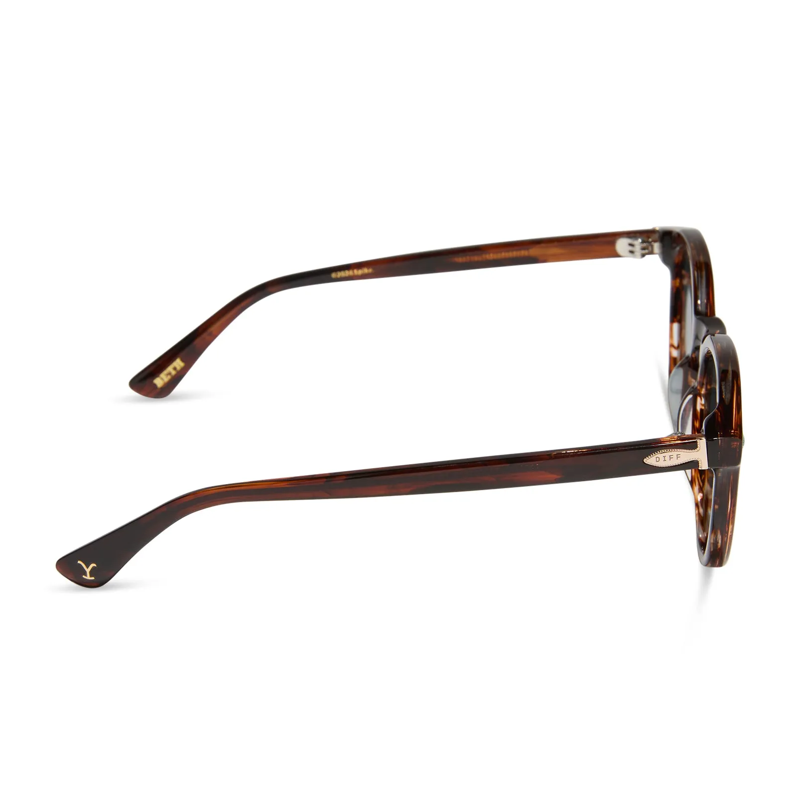 BETH - WARM SEQUOIA TORTOISE + MONTANA SKY + POLARIZED SUNGLASSES sold by Diff Eyewear product image thumbnail 3