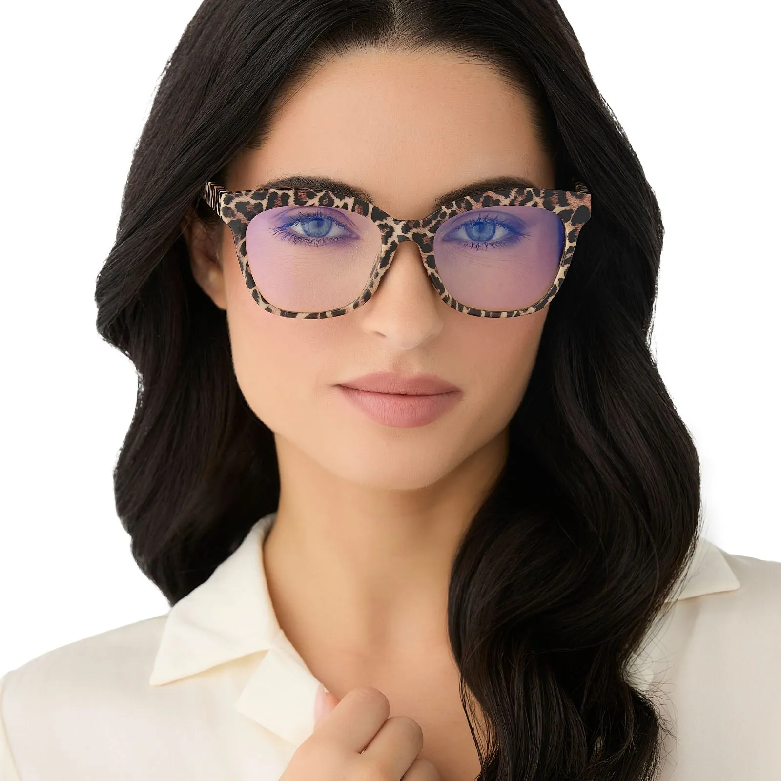 WILLA - LEOPARD TORTOISE + BLUE LIGHT READERS sold by Diff Eyewear product image thumbnail 5