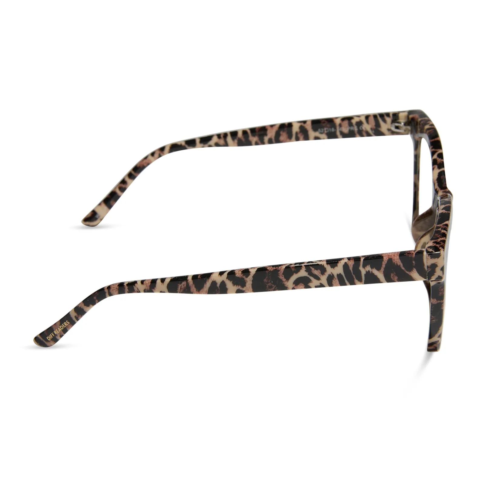 WILLA - LEOPARD TORTOISE + BLUE LIGHT READERS sold by Diff Eyewear product image thumbnail 3