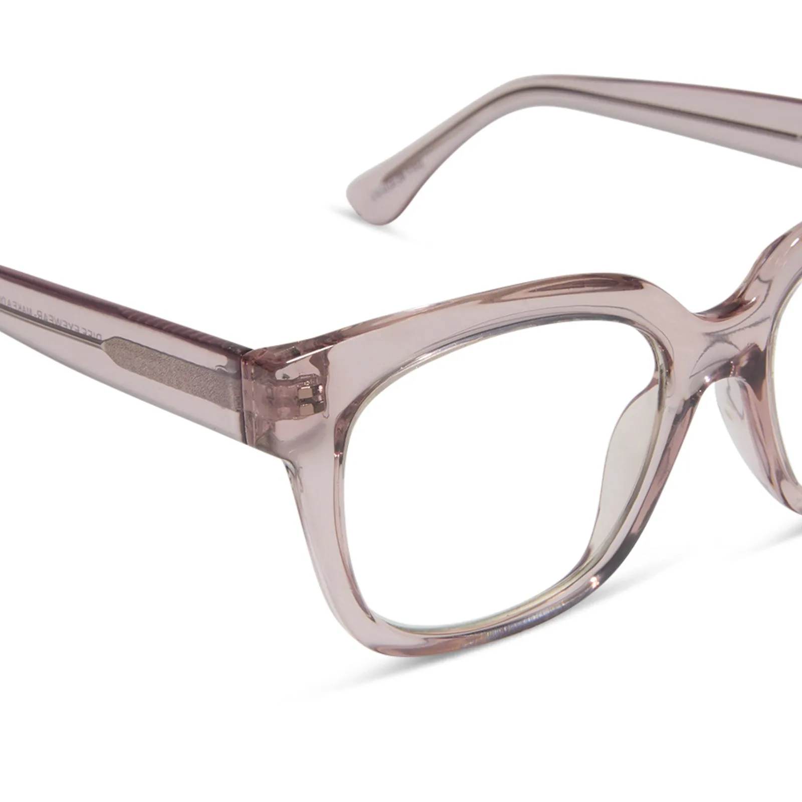 AVA - LIGHT PINK CRYSTAL + BLUE LIGHT READERS sold by Diff Eyewear product image thumbnail 4