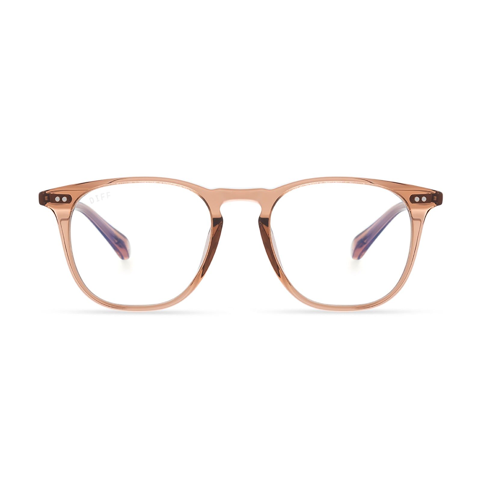 MAXWELL - DUNES CRYSTAL + CLEAR GLASSES sold by Diff Eyewear