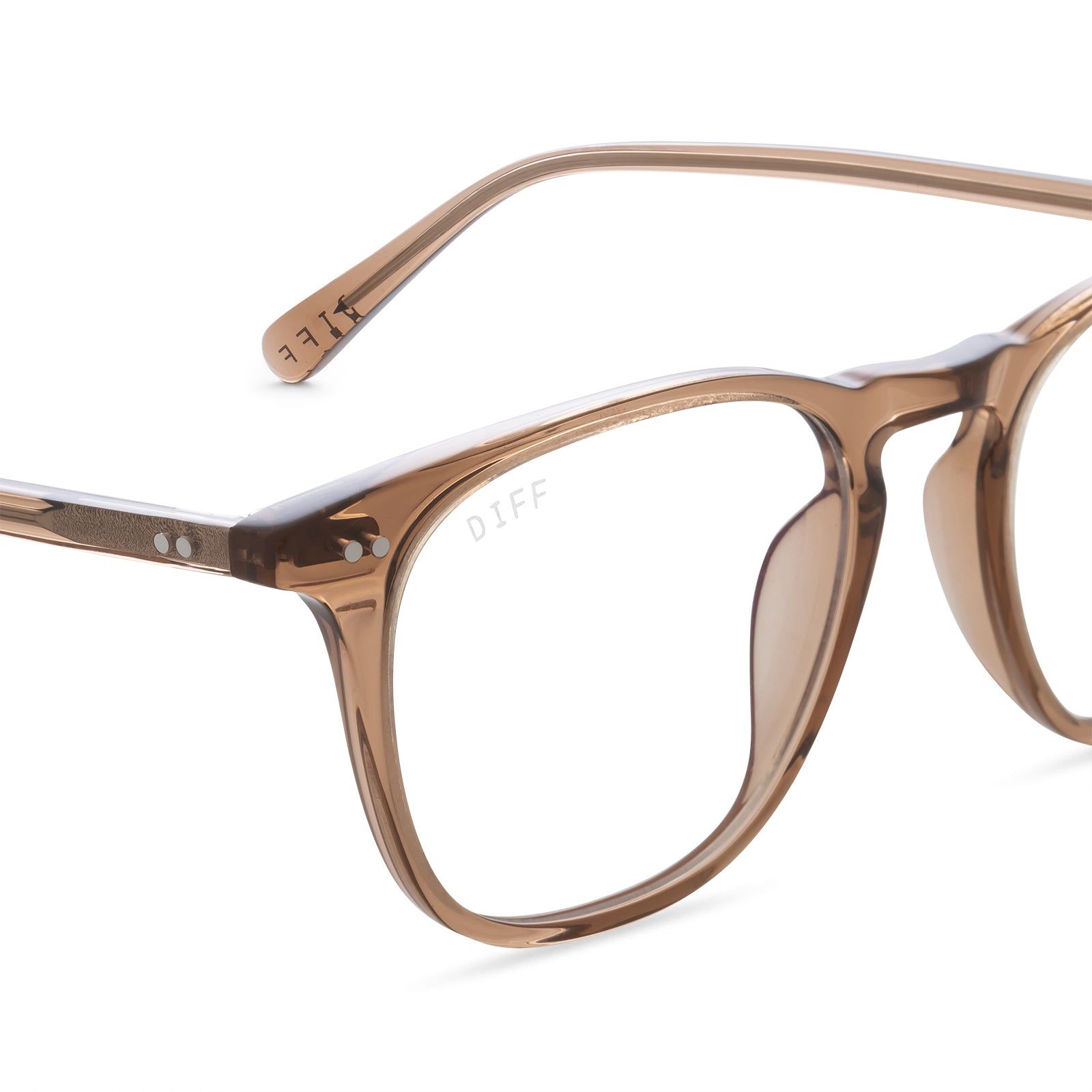 MAXWELL - DUNES CRYSTAL + CLEAR GLASSES sold by Diff Eyewear product image thumbnail 3