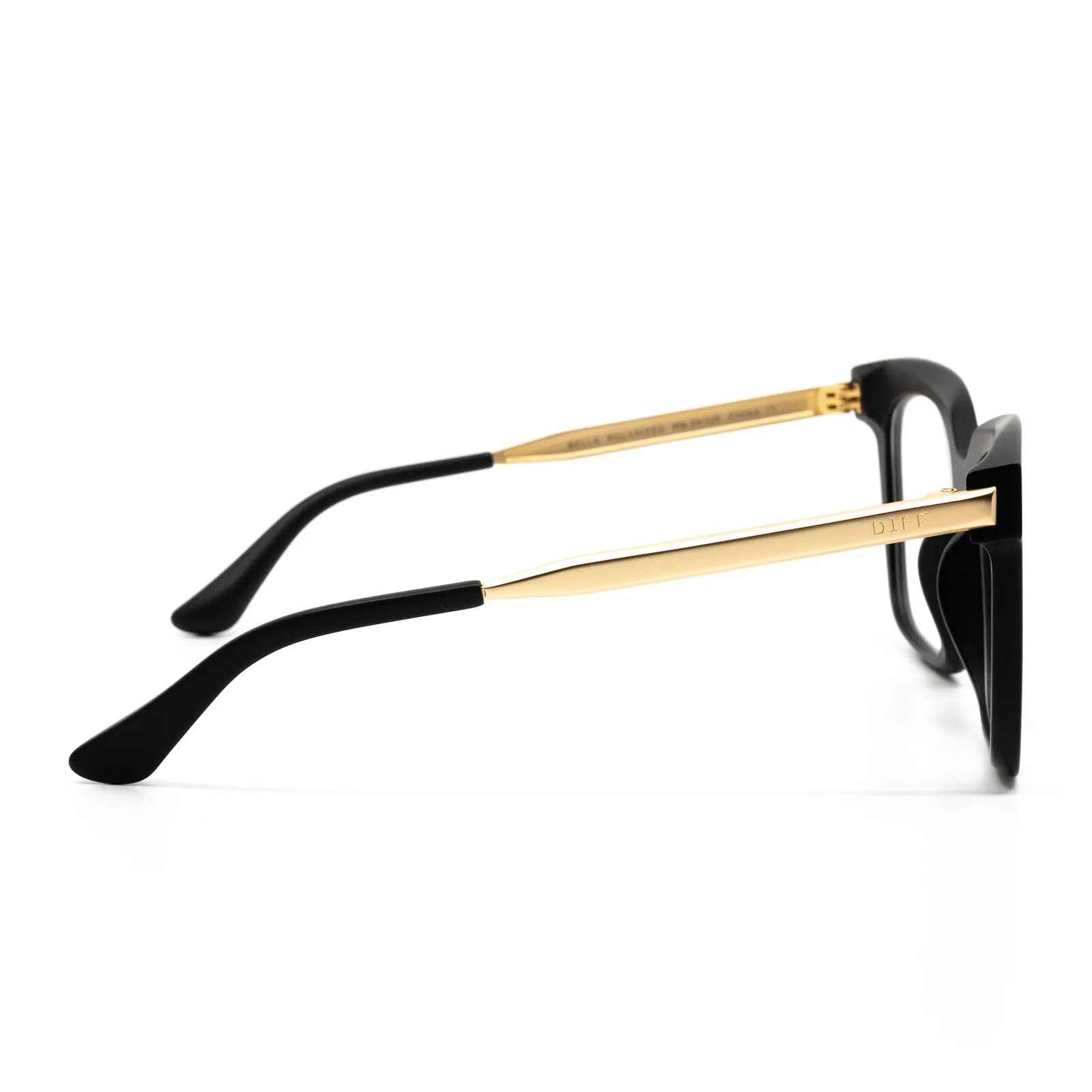 BELLA - MATTE BLACK + GLASSES sold by Diff Eyewear product image thumbnail 3