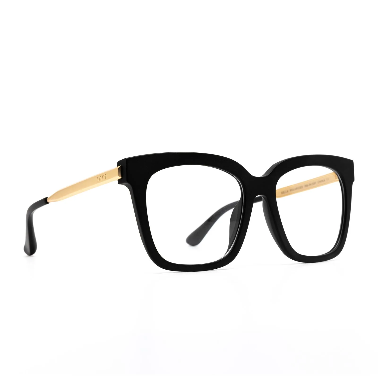 BELLA - MATTE BLACK + GLASSES sold by Diff Eyewear product image thumbnail 2