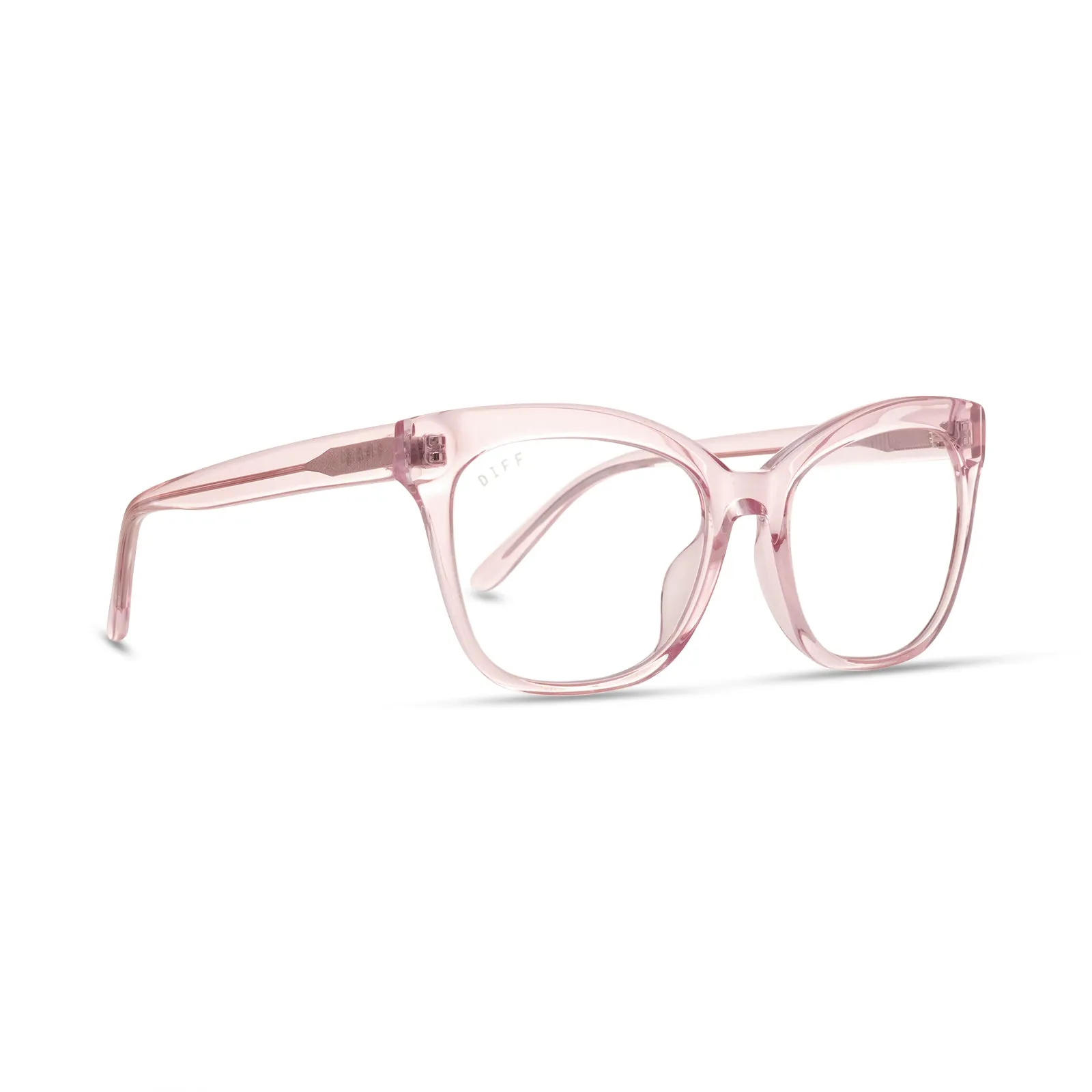 WINSTON - LIGHT PINK CRYSTAL + BLUE LIGHT TECHNOLOGY GLASSES sold by Diff Eyewear product image thumbnail 2