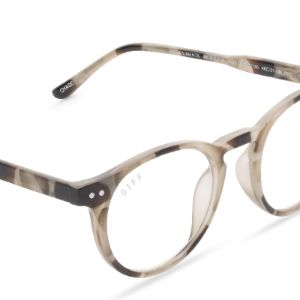 CHASE - CREAM TORTOISE + CLEAR GLASSES sold by Diff Eyewear