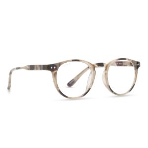 CHASE - CREAM TORTOISE + CLEAR GLASSES sold by Diff Eyewear